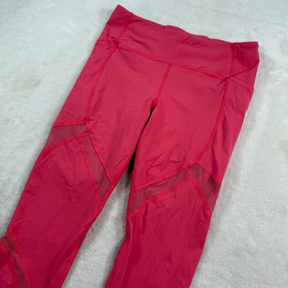 Lululemon‎ Train Times 7/8 Pant Pink Mesh Leggings Size 8 W5BS8S